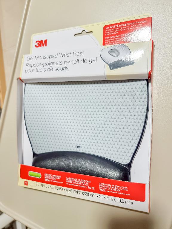 3M Gel Mouse Pad Wrist Rest MW310LE - tapis de souris avec repose-poignets  - Tapis de souris