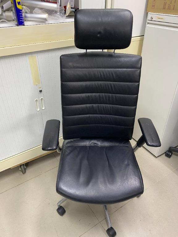 真皮大班椅 電腦椅 辦公椅 有頭枕升降扶手 Euro Altitude leather executive director chair, 傢