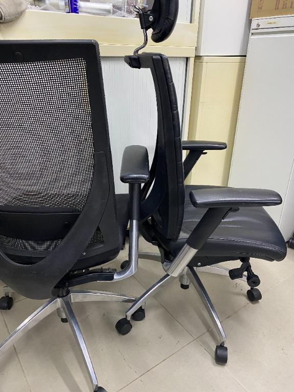 真皮大班椅 電腦椅 辦公椅 有頭枕升降扶手 Euro Altitude leather executive director chair, 傢