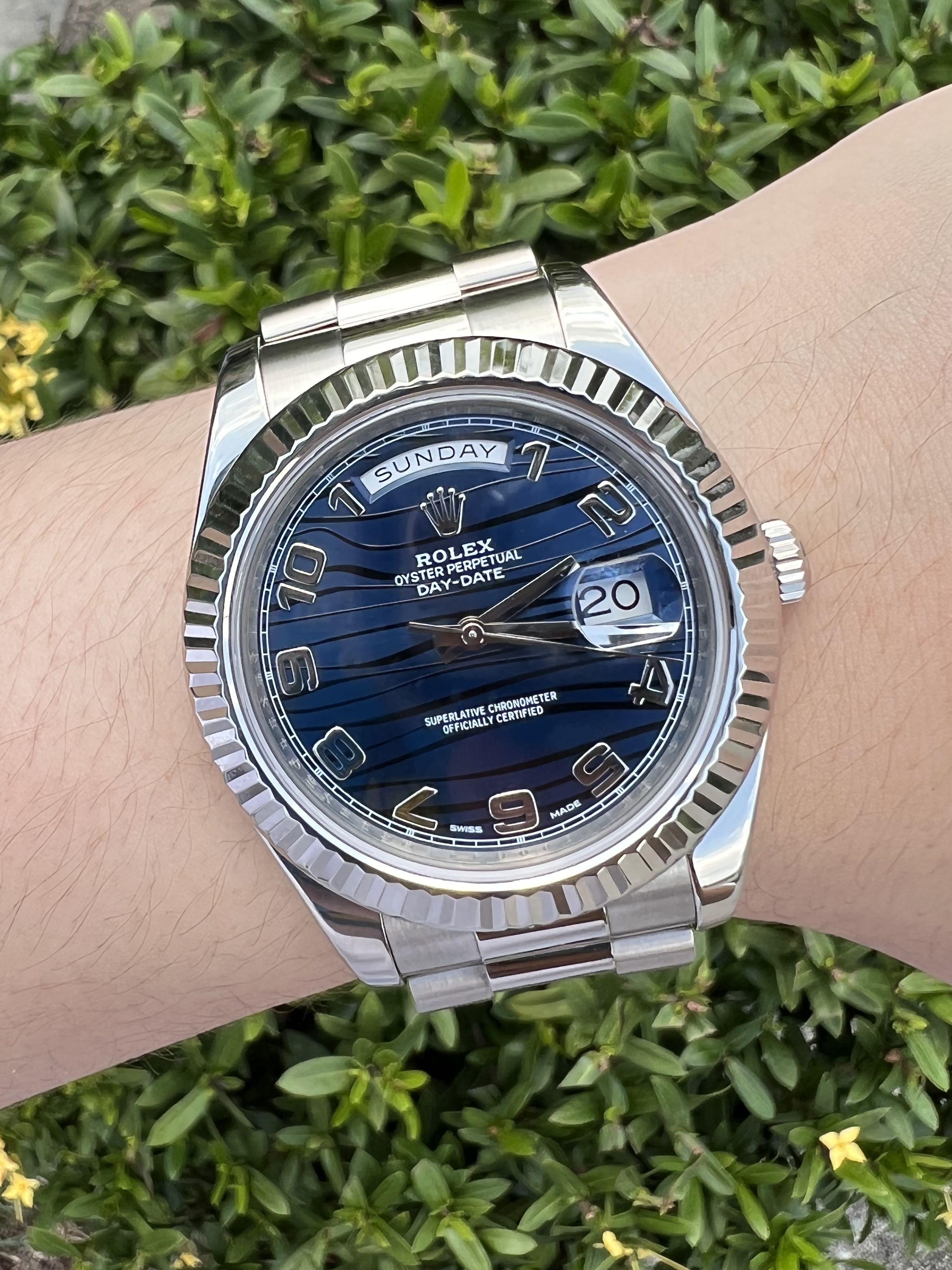 Day date 41 deals white gold