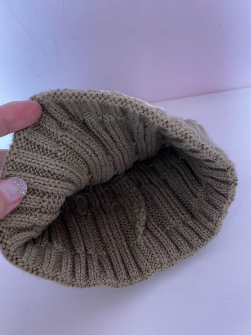 日本🇯🇵 HUMAN MADE COTTON CABLE BEANIE 全新 毛帽草寫針織帽