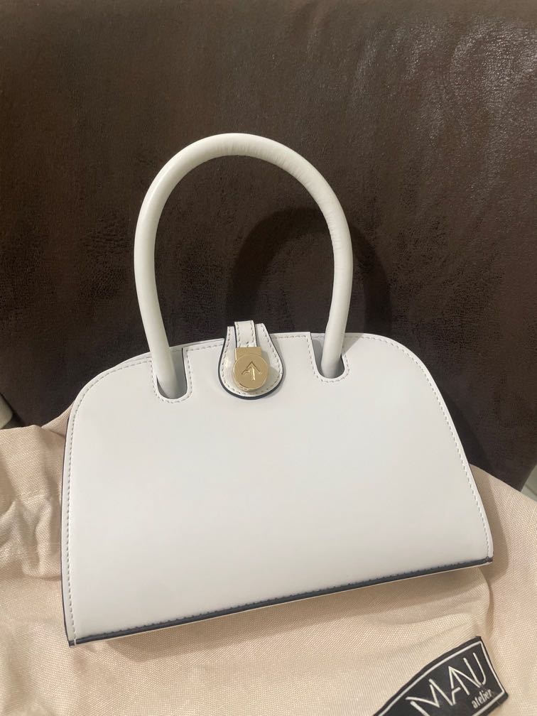 manu atelier micro ladybird white evening bag crossbody