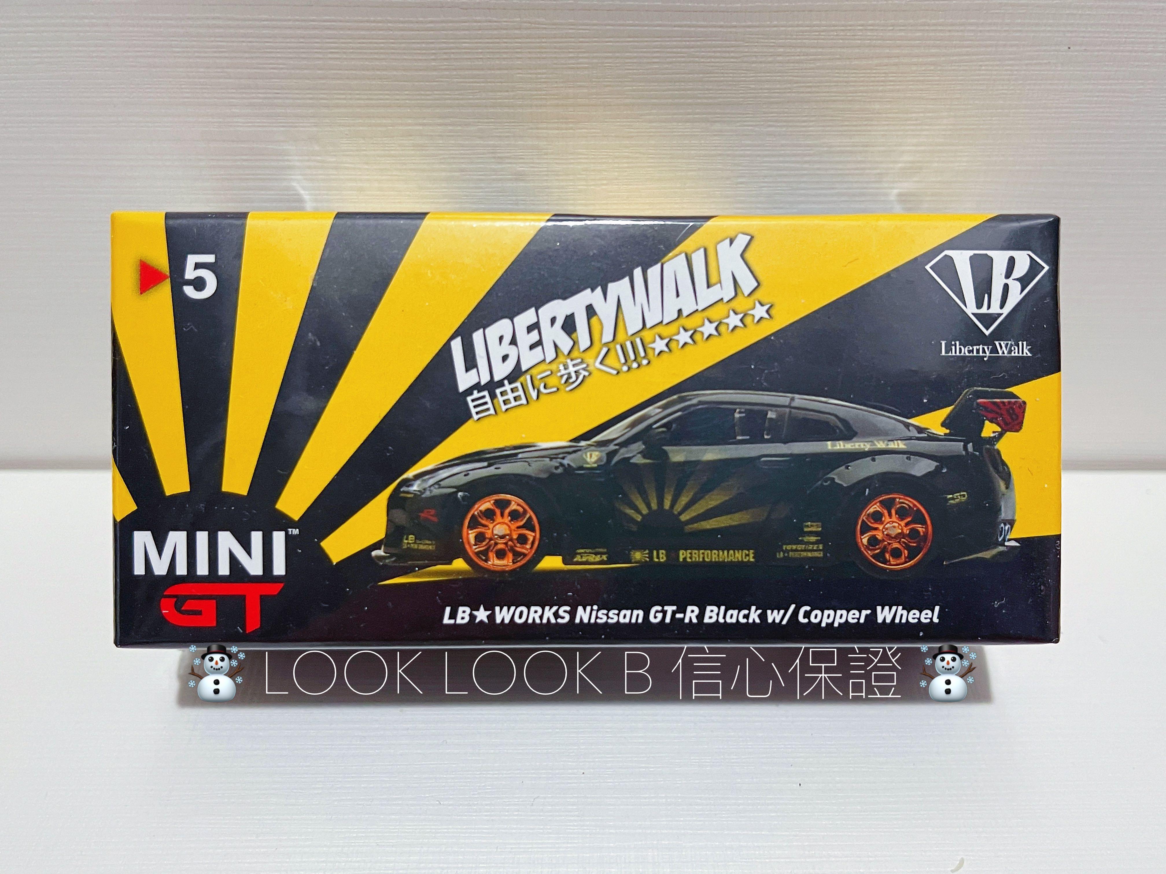 全新未拆MiniGT Mini GT # 5 LB Works Nissan GT-R R35 Black with