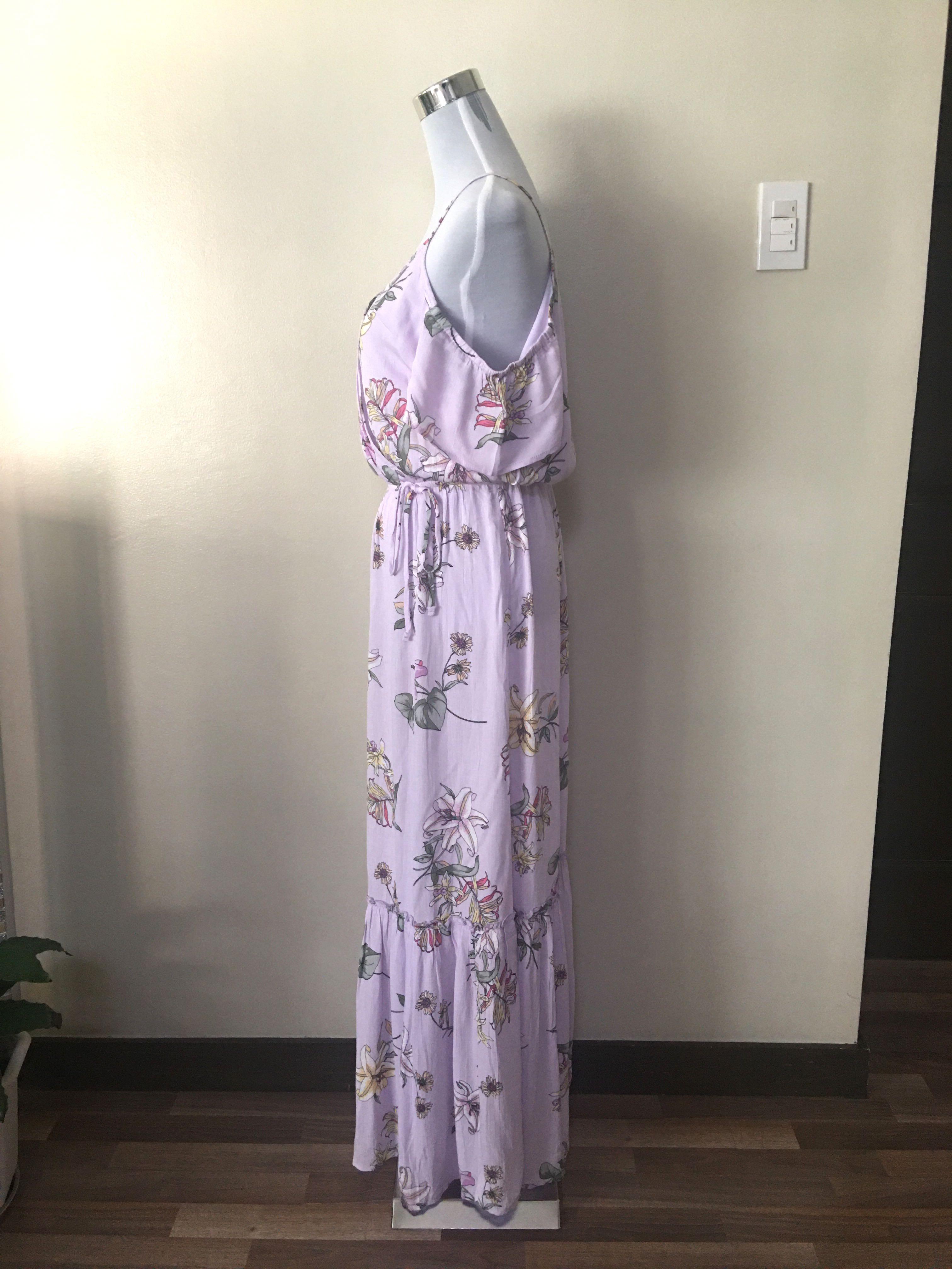 NWT One Clothing Lilac Floral Maxi Dress Summer Dress Beach Dress Women s Fashion Dresses Sets Dresses on Carousell