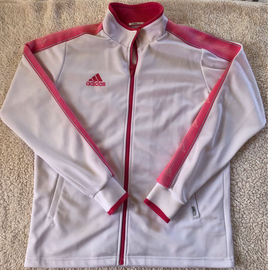Adidas pink track jacket, Women's Fashion, Coats, Jackets and Outerwear