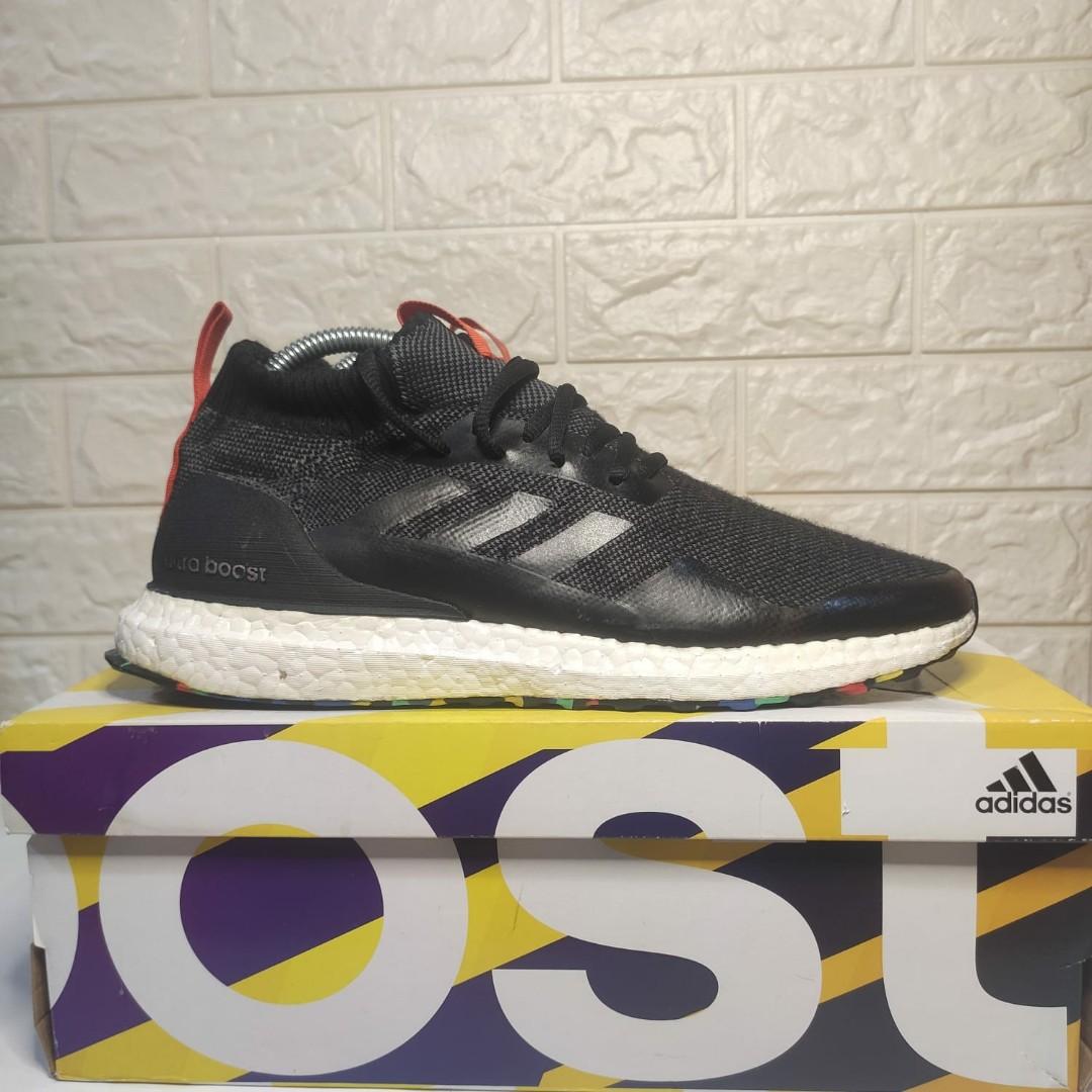 Adidas Ultra Boost Mid Multicolor Black #Valentine 2020, Fesyen Pria,  Sepatu , Sneakers di Carousell