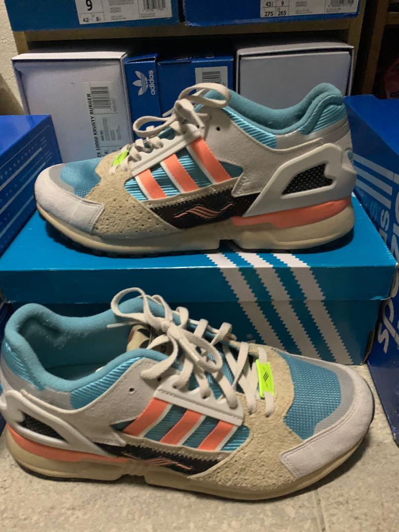 Men's shoes adidas Consortium x Overkill ZX 10,000-C Grey Two/ Supplier  Colour/ Supplier Colour