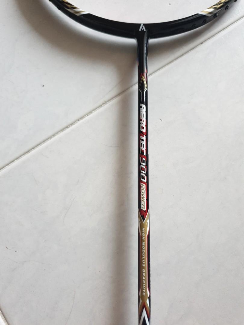 Ashaway Aerotech 900 power badminton racket, Sports Equipment, Sports ...