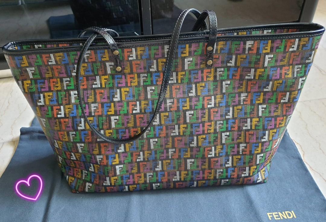 Fendi - Authenticated Roll Bag Handbag - Cloth Multicolour for Women, Good Condition