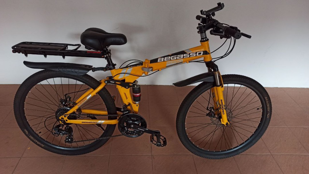 Begasso 26 inch foldable bicycle store