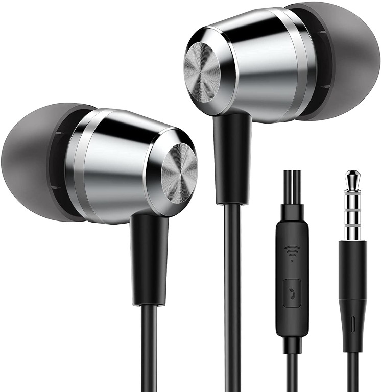 iPad In-Ear Headphones Earphones with Pure Sound and High Sensitivity Microphone-Noise Isolating Tablets and All 3.5mm Audio Jack High Definition Tangle Free for iPhone iPod Blukar Earphones