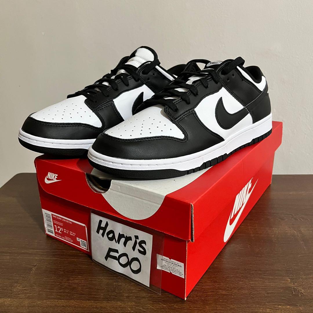 BNIB Nike Dunk Panda UK11.5 US12.5 RARE Men s Fashion Footwear