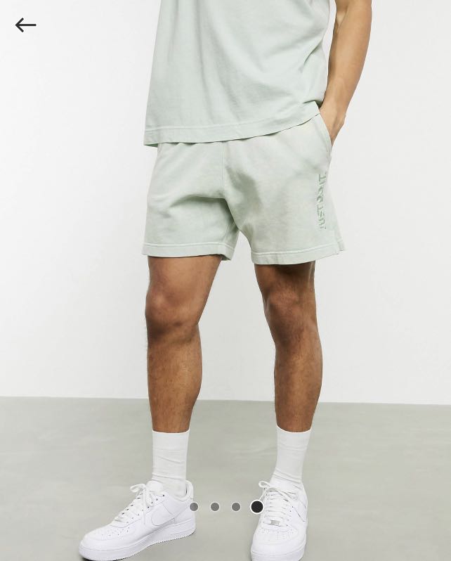 Nike just do it shop washed shorts in grey