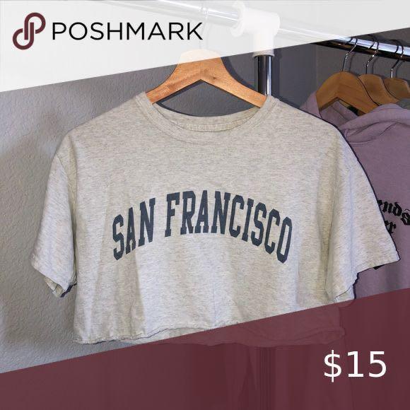 brandy melville san francisco crop top, Women's Fashion, Tops, Shirts