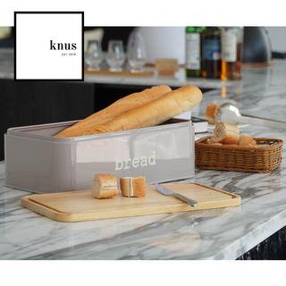 Bread Food Multipurpose Box Container Bin with Bamboo Lid w/ 3 canister set for coffee tea sugar