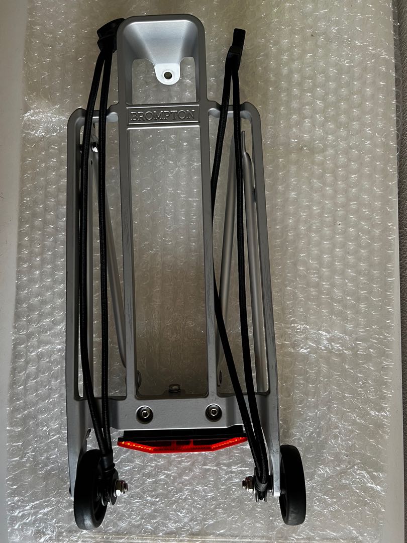 Brompton original rack and rear mudguard (silver), Sports Equipment ...