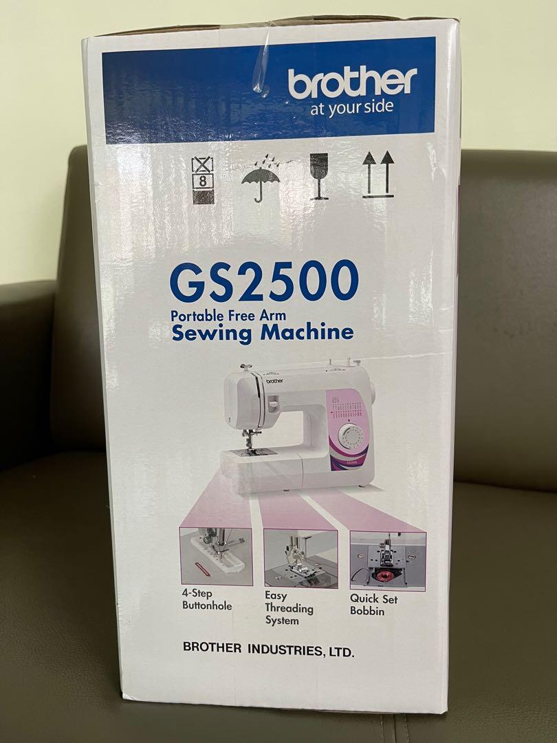 Brother Portable Free Arm Sewing Machine GS2500, TV & Home Appliances