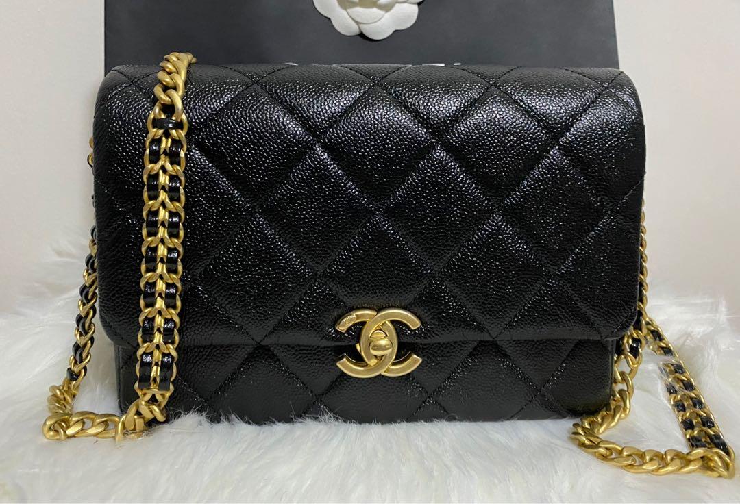 🌸CHANEL 22P Classic Melody Flap CAVIAR 🌸, Luxury, Bags & Wallets on  Carousell