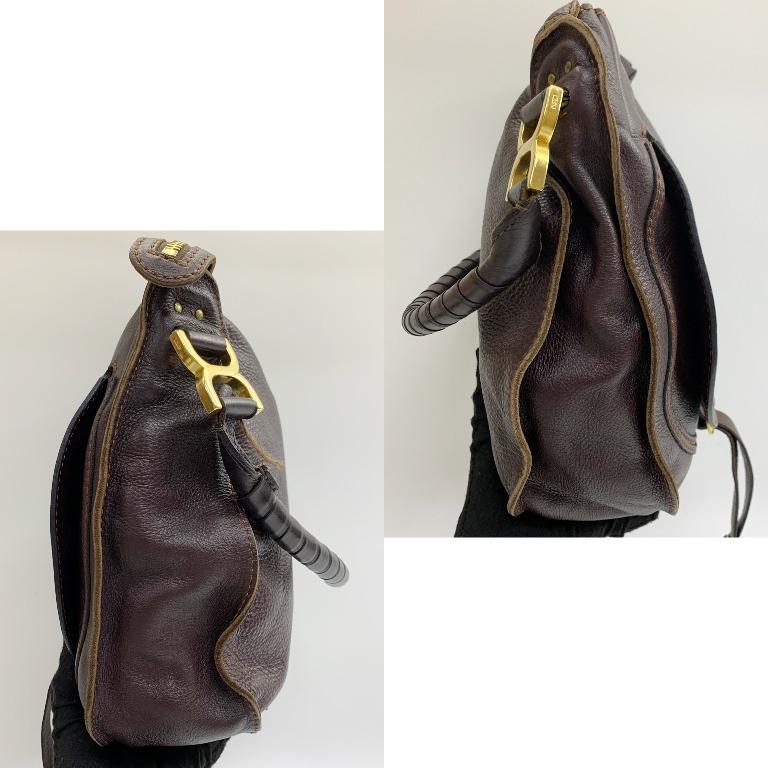 Chloé Marcie Leather Shoulder Bag - Red Shoulder Bags, Handbags - CHL266255