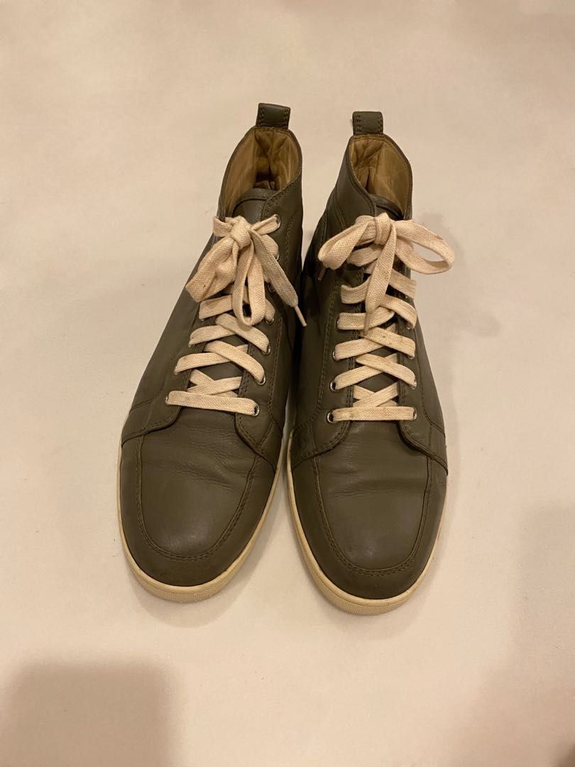 louboutin sneakers leather