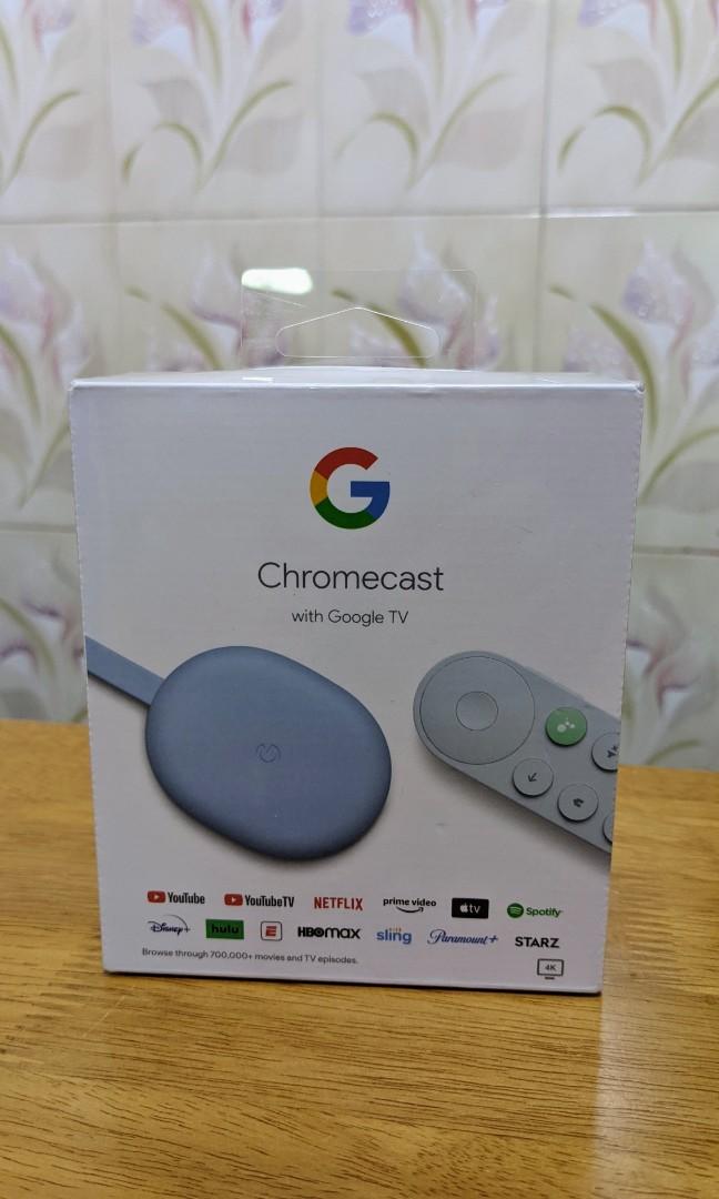 Chromecast with google TV (RARE SKY BLUE) US Plug, TV & Home
