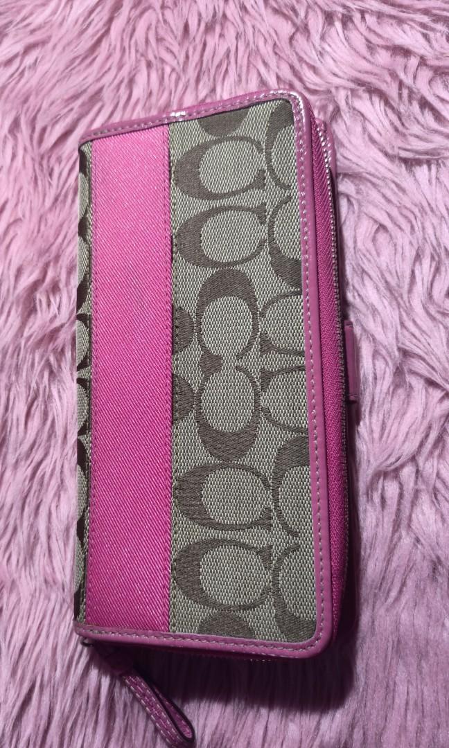 Coach legacy stripe wallet Clearance