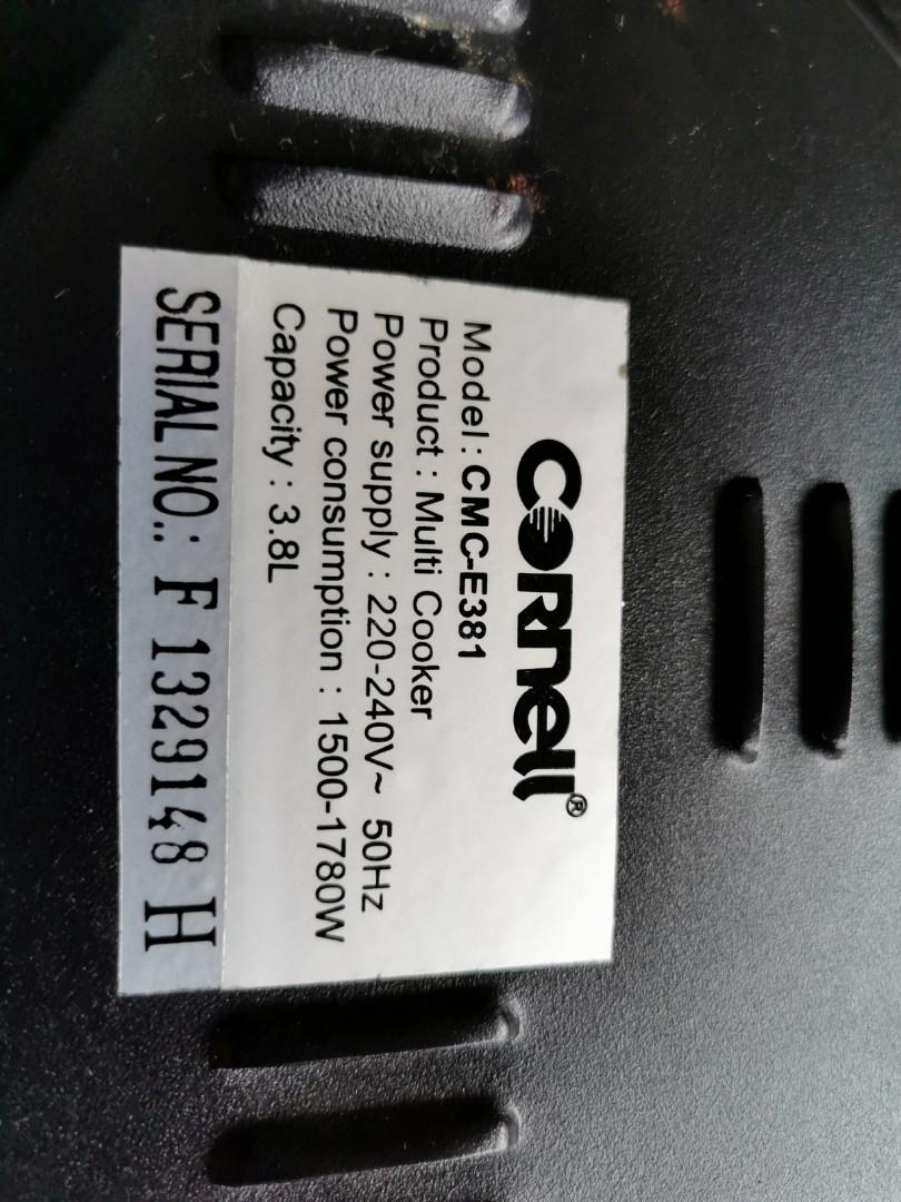 Cornell multi purpose cooker, TV & Home Appliances, Kitchen Appliances