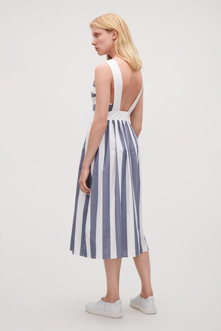 cos backless dress COS Open-Back Midi Dress