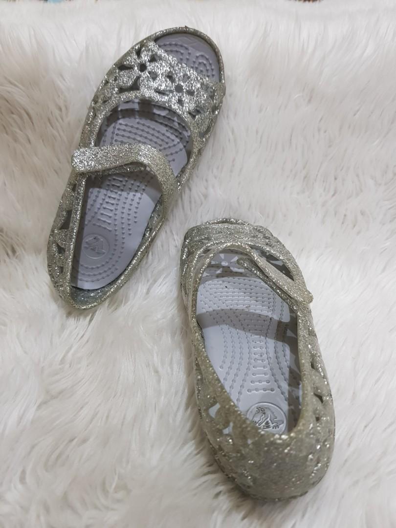 CROCS Isabella Glitter Flat Jelly size C11, Babies & Kids, Babies