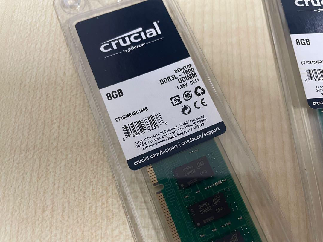 Crucial DDR3 8GB Desktop Memory, Mobile Phones & Gadgets, Mobile ...