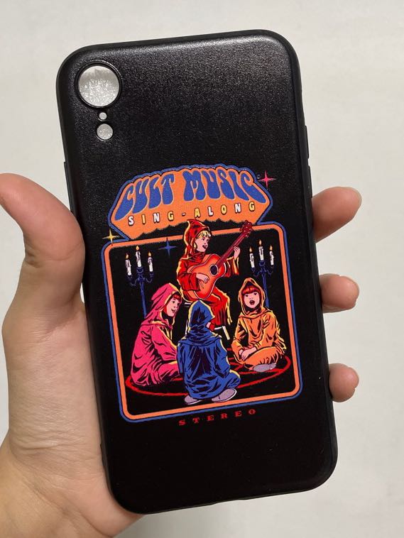 Cult music dark iPhone XR case graphic bands satanic ritual, Mobile
