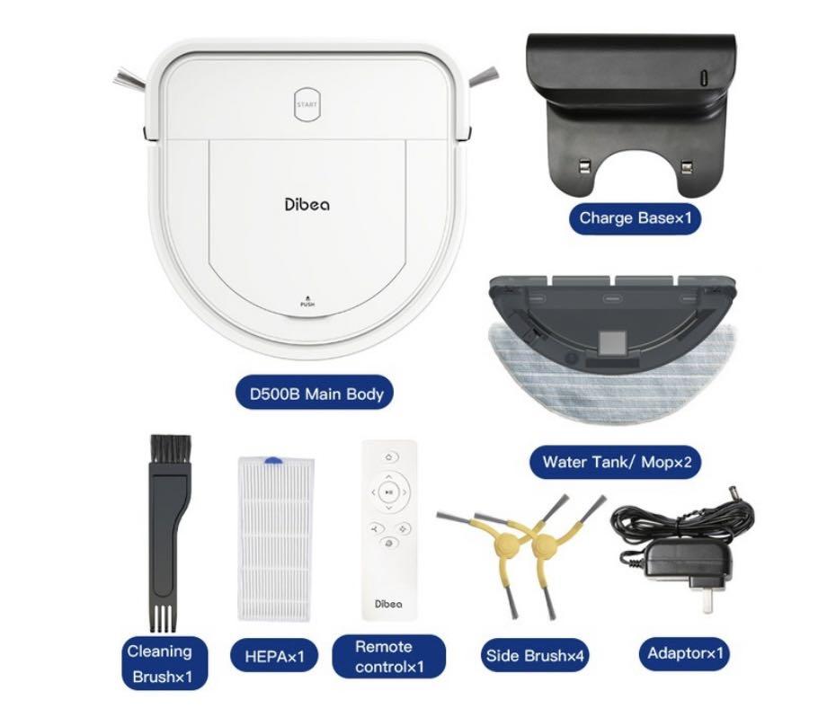 Dibea D500B Robotic Vacuum Cleaner, TV & Home Appliances, Vacuum