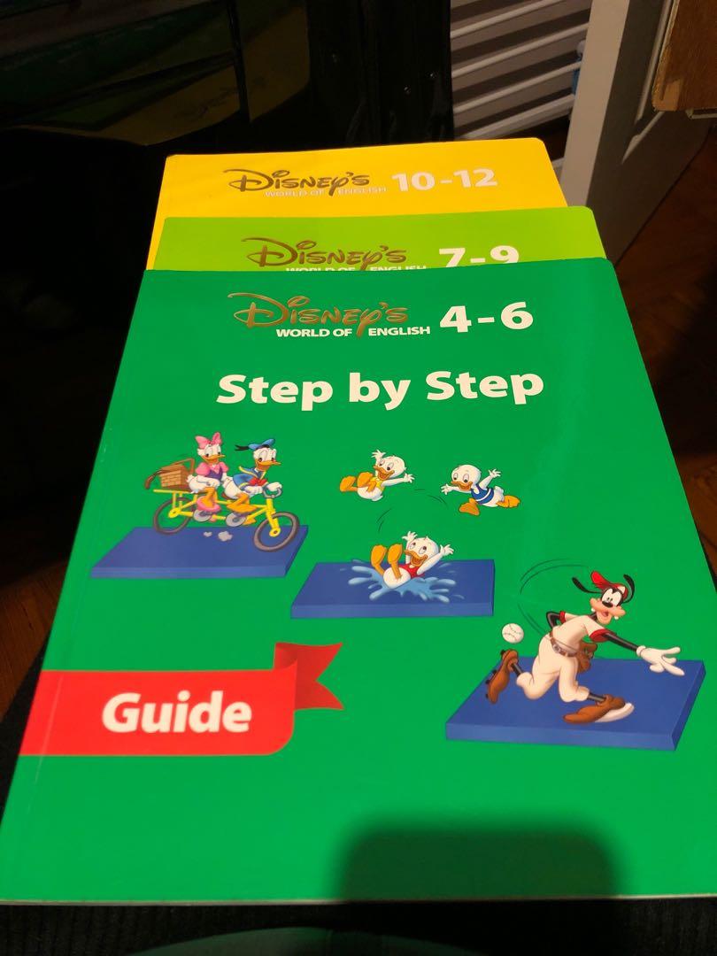 Disney World of English Step by Step DVD full set, 興趣及遊戲, 書 