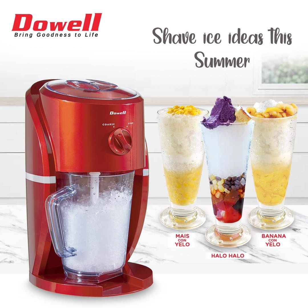 Dowell fine and coarse shave ice crusher for halo halo shakes for
