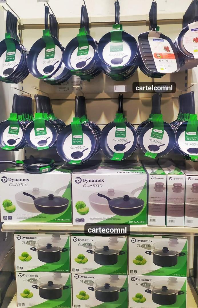 Dynamex Brand Classic Cookware, Frypan , Casserole pan, Wokpan