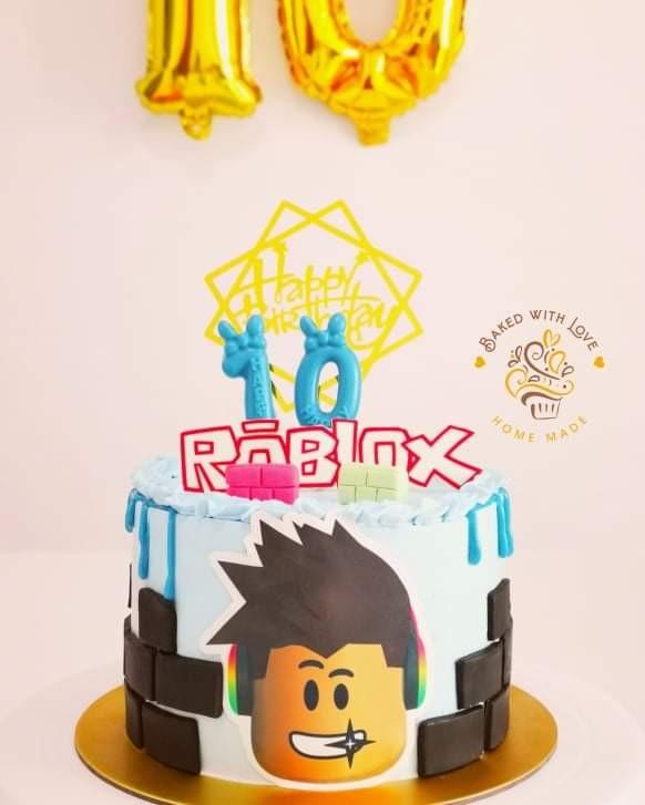 ROBLOX GIRL'S PARTY edible Cake topper A4 Icing Wafer