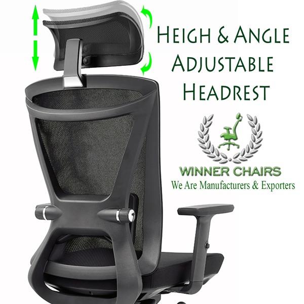 Ergonomic Office Chair 3283DALU BLK (10 Years Warranty ), Furniture