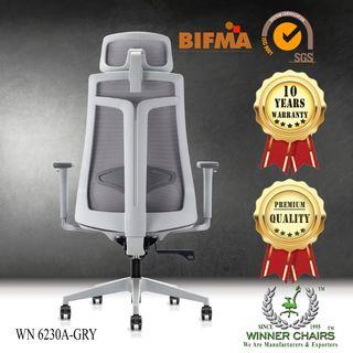 Ergonomic Office Chair WN 6230A-GRY (10 years warranty)