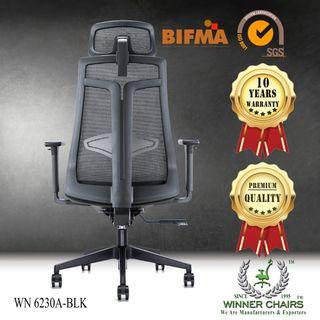 Ergonomic Office Chair WN 6230A-BLK (10 years warranty)