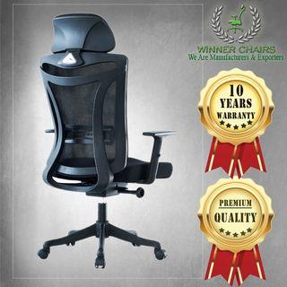 Ergonomic Office Chair WN 9338A-BLK (10 Years Warranty)