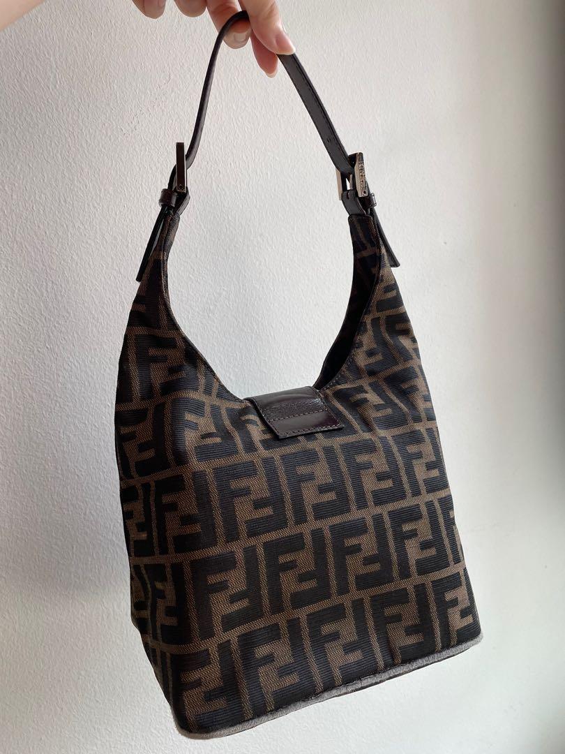 Fendi FENDI Zucca Handbag Brown x Pink P14273 – NUIR VINTAGE