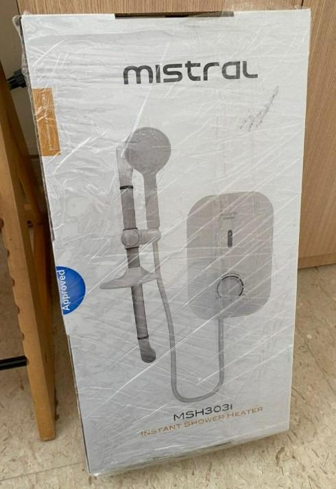 🔥FOC Installation🔥 Mistral Instant Shower Water Heater [MSH303i] *5 Yr  Heating Element Warranty* GOOD REVIEWS BY MANY !!, TV u0026 Home Appliances,  Water Heater u0026 Instant Showers on Carousell