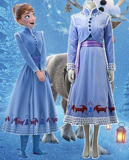 Olaf's frozen adventure anna dress top