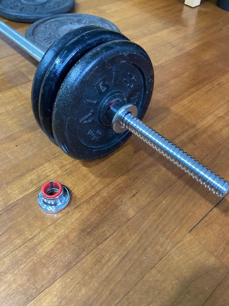 Full barbell set! 60kg, Sports Equipment, Exercise & Fitness, Weights