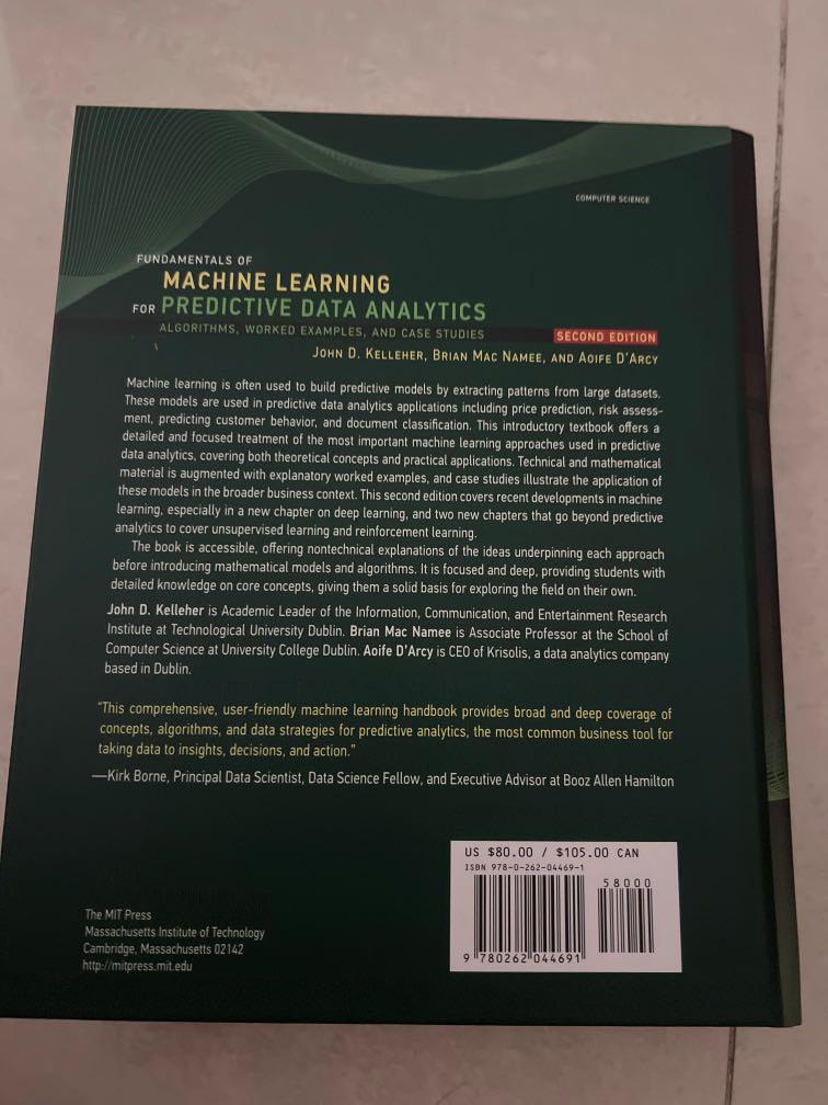 fundamentals of machine learning for predictive data analytics, Hobbies ...