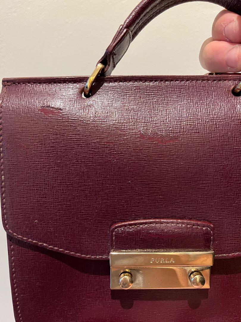 Furla new arrivals metropolis burgundy