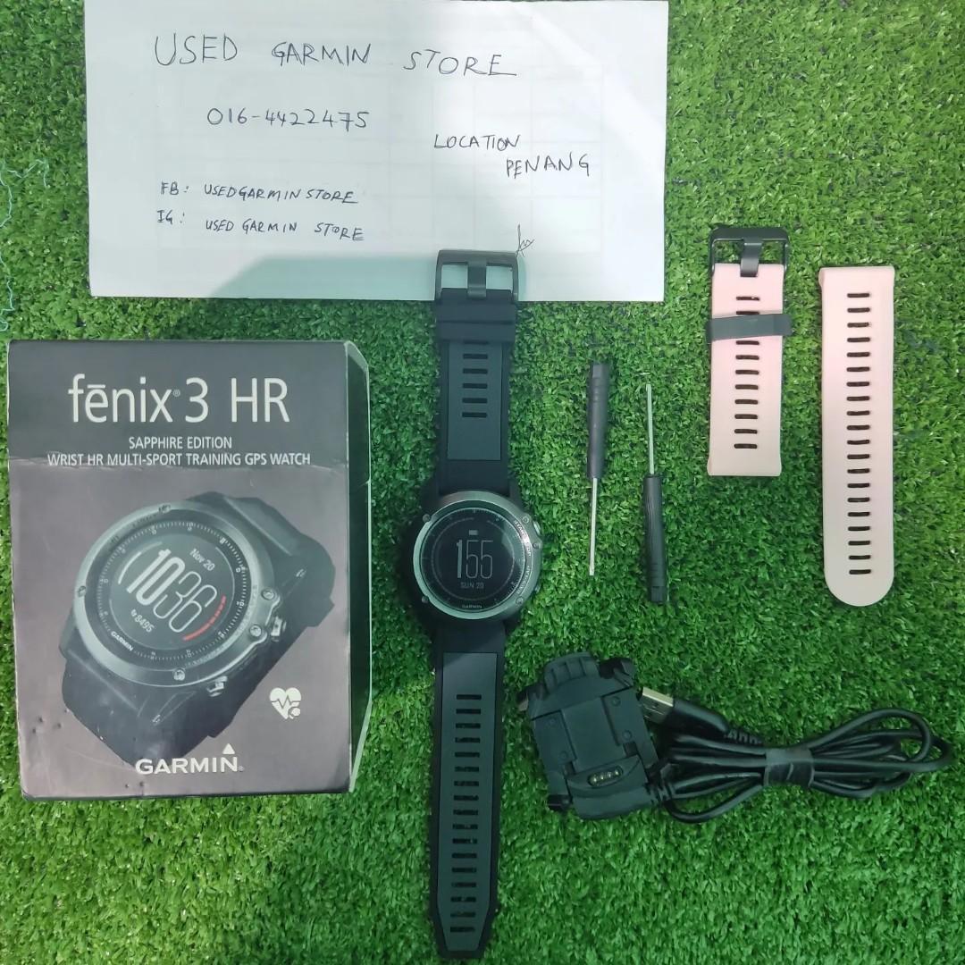 Garmin Fenix 3 HR Sapphire Men s Fashion Watches Accessories