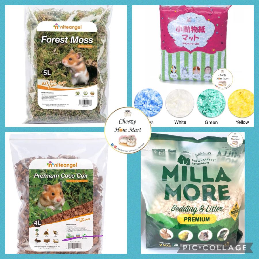Hamster bedding substrate milla more moss coco coir, Pet Supplies
