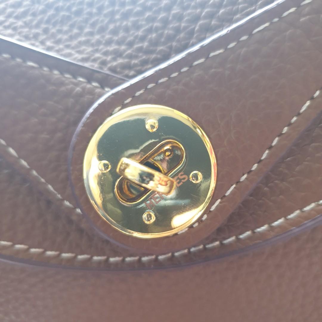 Only 3750.00 usd for Hermes Mini Lindy Etoupe Clemence Gold