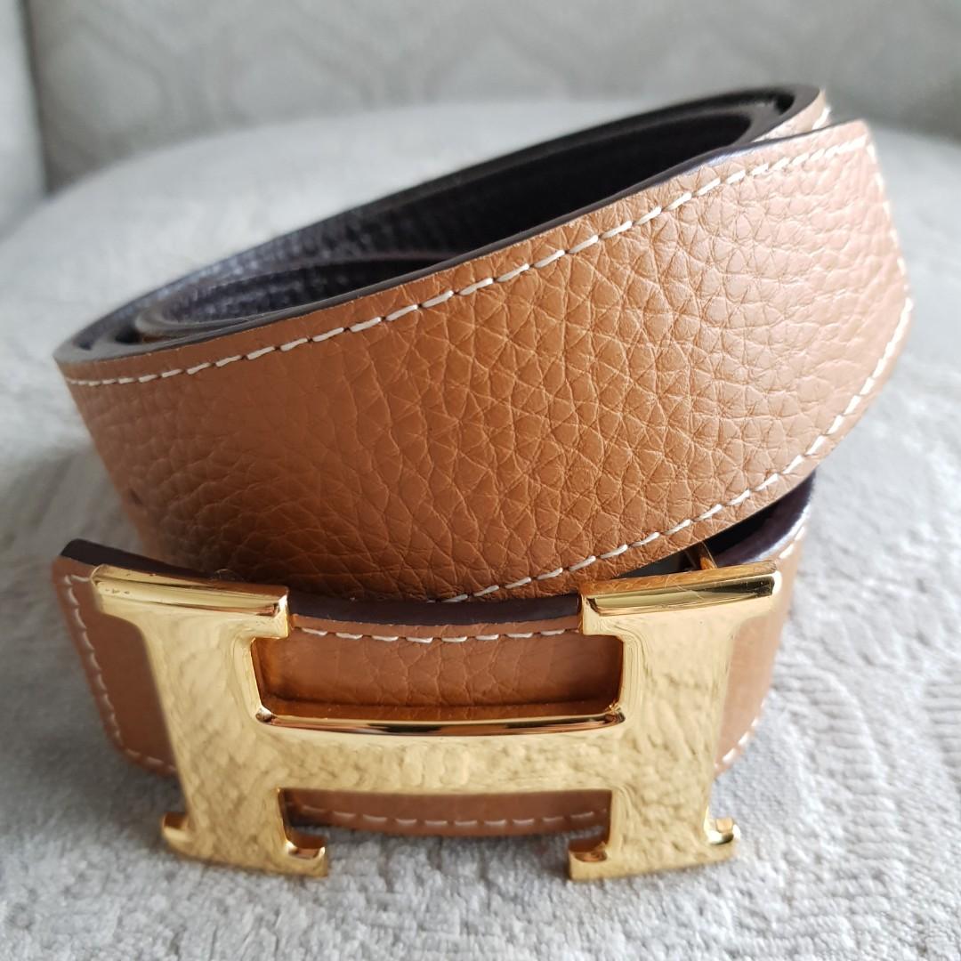 Hermes Premium belt Men, Fesyen Pria 